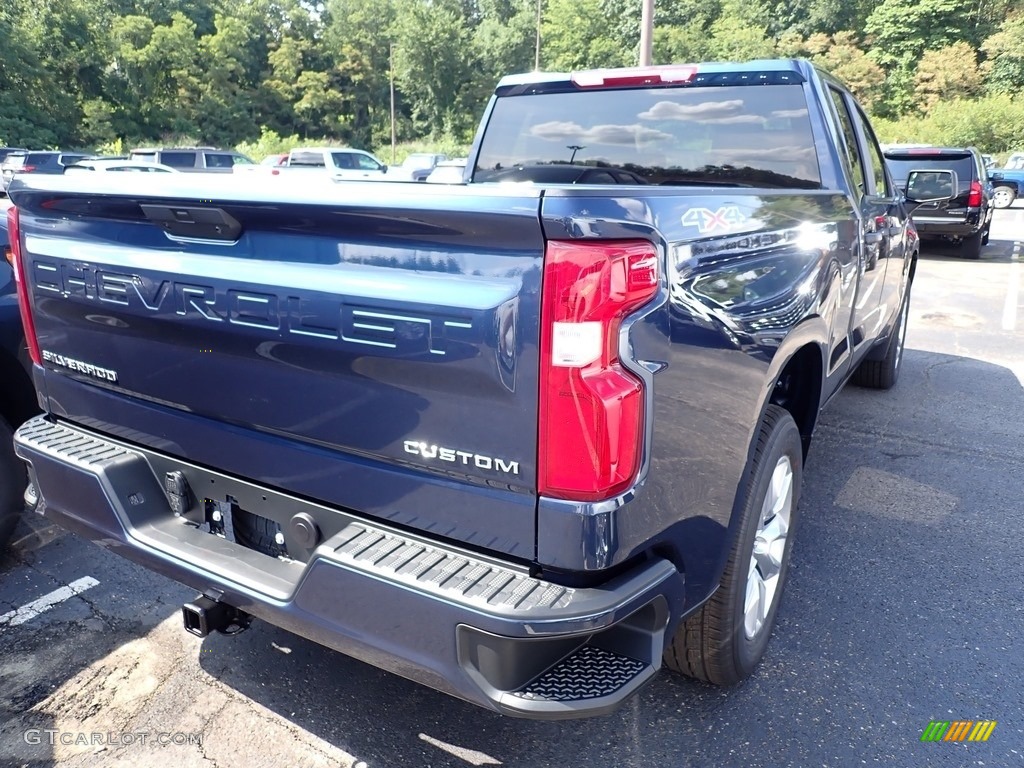 2020 Silverado 1500 Custom Double Cab 4x4 - Northsky Blue Metallic / Jet Black photo #5