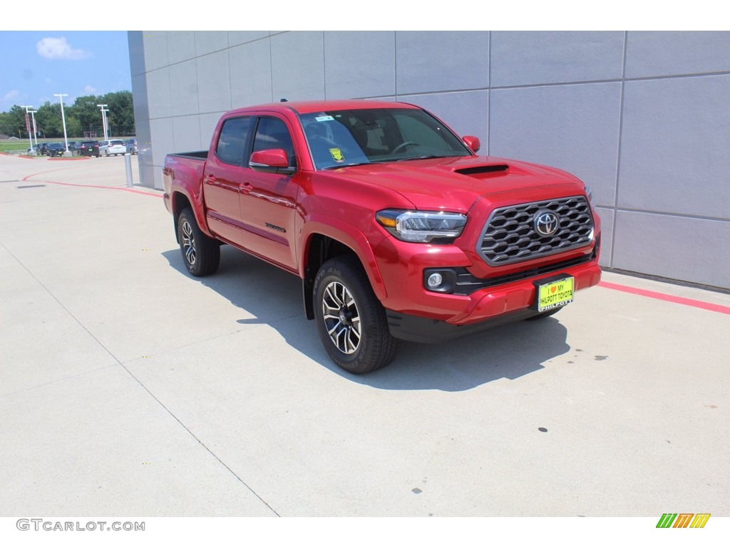 2020 Tacoma TRD Sport Double Cab 4x4 - Barcelona Red Metallic / TRD Cement/Black photo #2