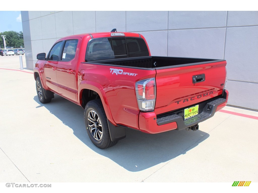 2020 Tacoma TRD Sport Double Cab 4x4 - Barcelona Red Metallic / TRD Cement/Black photo #6