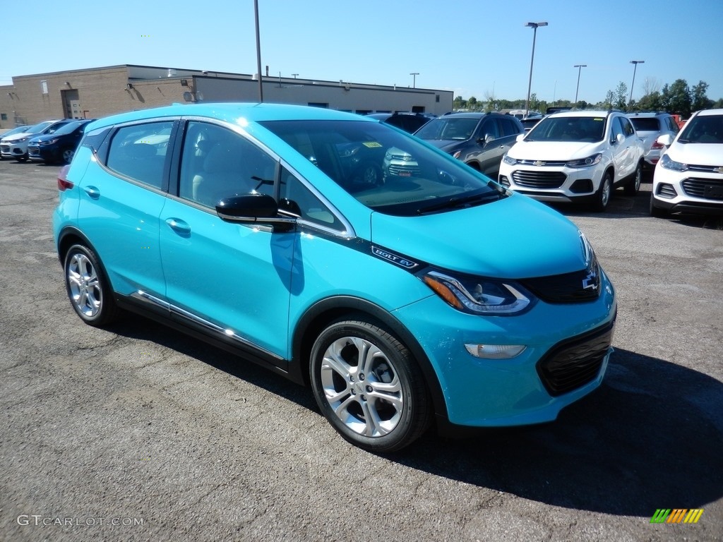 2020 Bolt EV LT - Oasis Blue / Dark Galvanized/­Sky Cool Gray photo #3