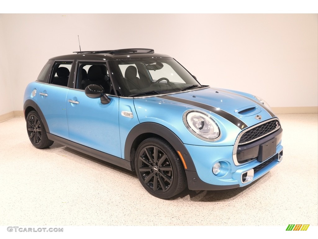 2018 Hardtop Cooper S 4 Door - Electric Blue Metallic / Diamond Carbon Black photo #1