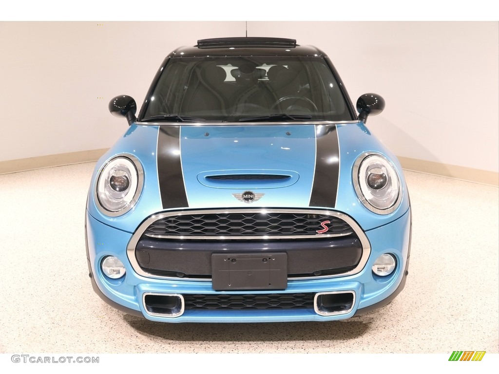 2018 Hardtop Cooper S 4 Door - Electric Blue Metallic / Diamond Carbon Black photo #2