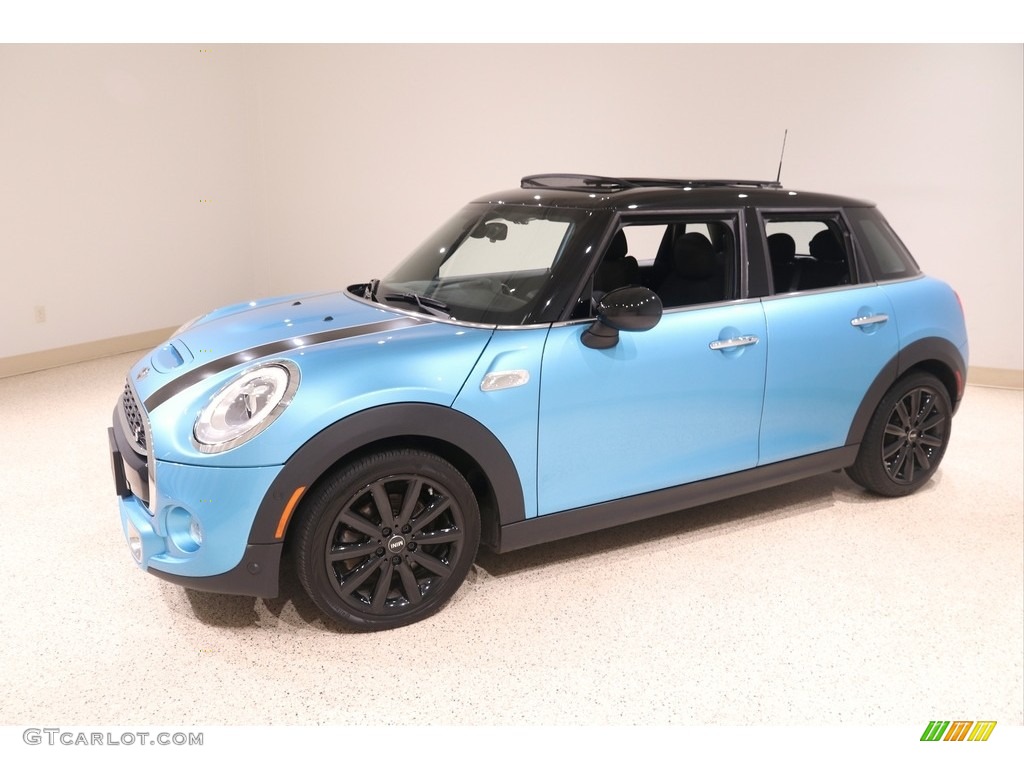 2018 Hardtop Cooper S 4 Door - Electric Blue Metallic / Diamond Carbon Black photo #3