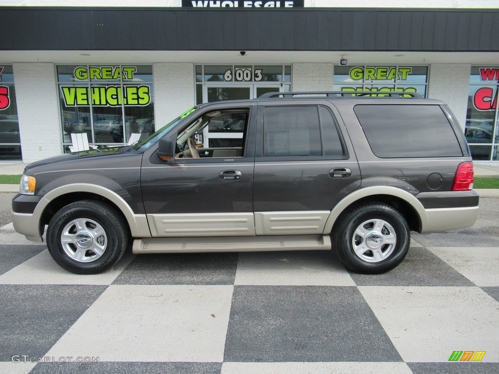 2005 Expedition Eddie Bauer 4x4 - Dark Stone Metallic / Medium Parchment photo #1