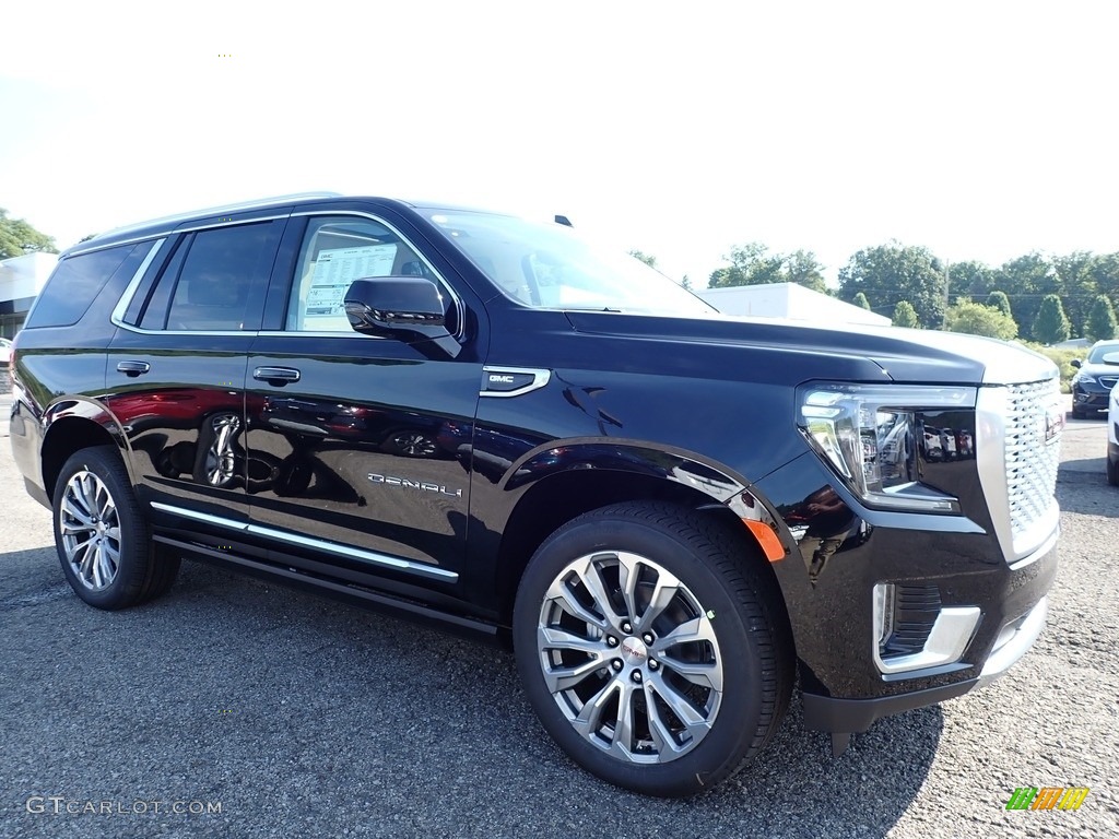 2021 Yukon Denali 4WD - Onyx Black / Teak/­Light Shale photo #3