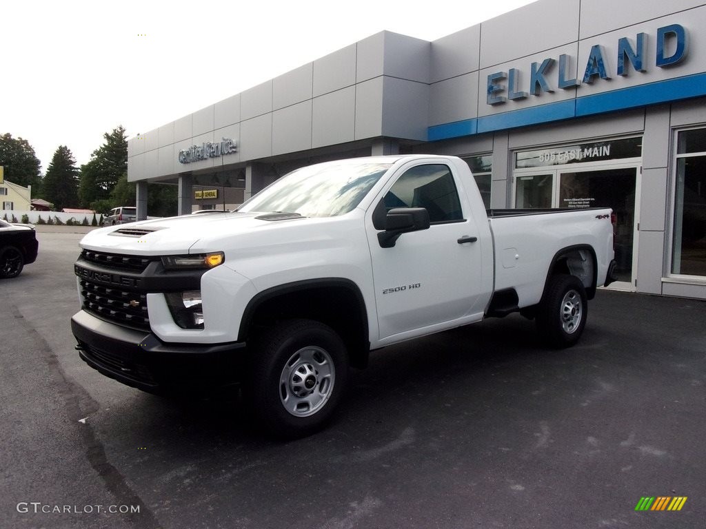 2020 Silverado 2500HD Work Truck Regular Cab 4x4 - Summit White / Jet Black photo #1