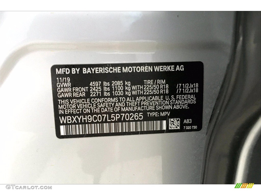 2020 X2 sDrive28i - Glacier Silver Metallic / Black photo #36