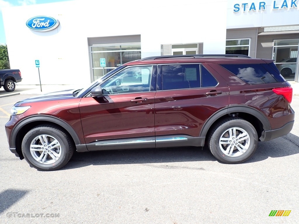 2020 Explorer XLT 4WD - Rich Copper Metallic / Ebony photo #2