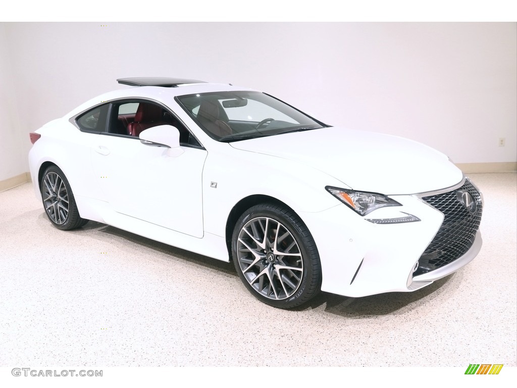 2017 RC 300 F Sport AWD - Ultra White / Rioja Red photo #1
