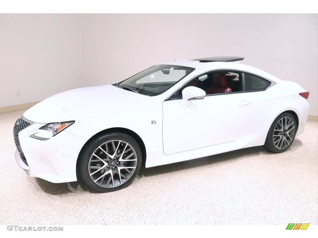 2017 RC 300 F Sport AWD - Ultra White / Rioja Red photo #3