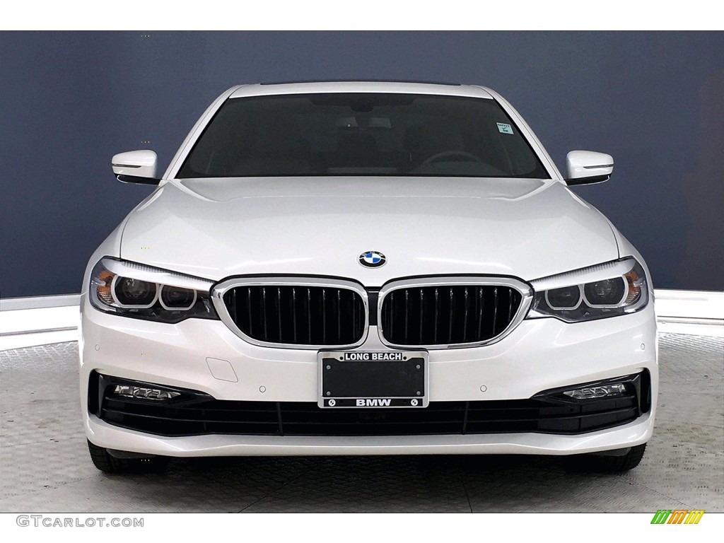 2017 5 Series 530i Sedan - Mineral White Metallic / Black photo #2