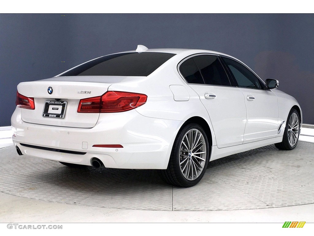 2017 5 Series 530i Sedan - Mineral White Metallic / Black photo #13