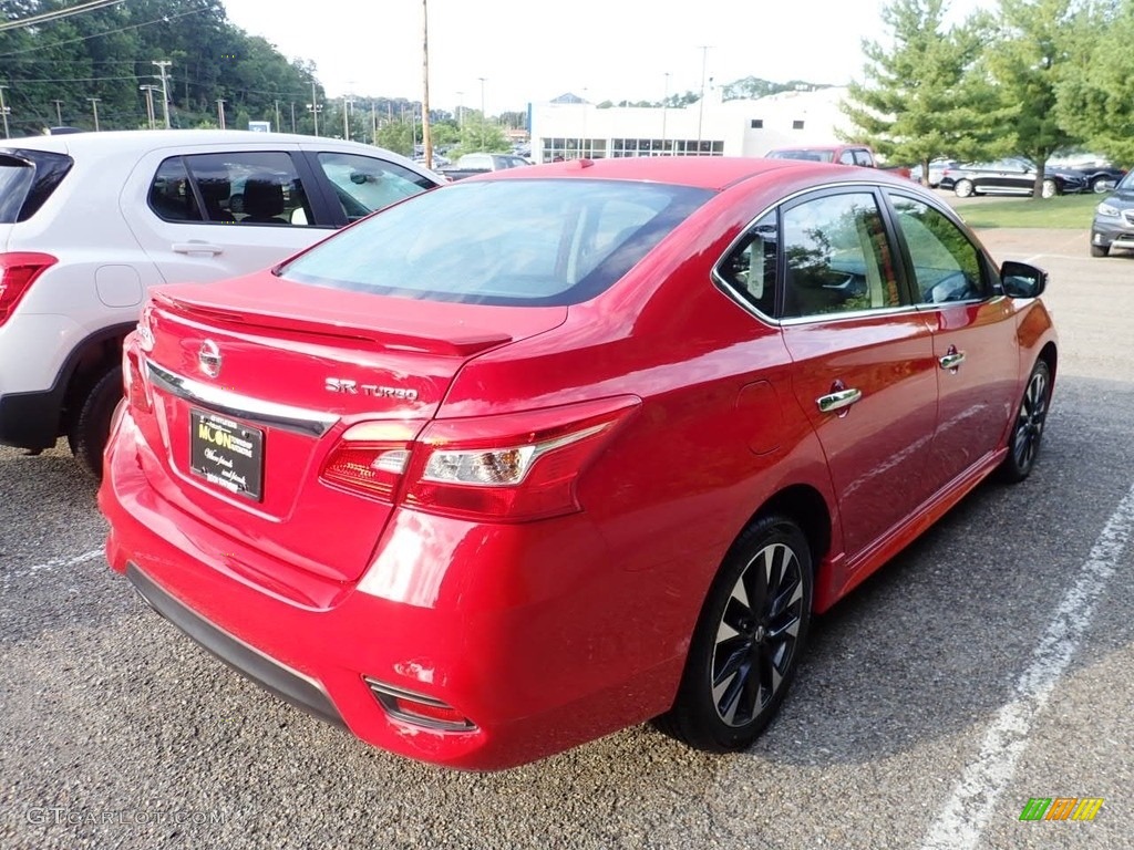 2017 Sentra SR Turbo - Red Alert / Charcoal photo #4