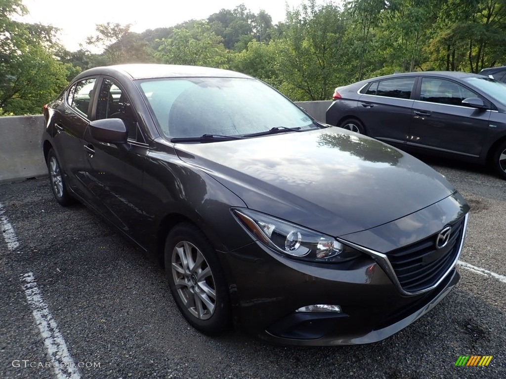 2016 MAZDA3 i Sport 4 Door - Titanium Flash Mica / Black photo #4