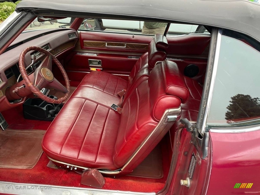 Medium Red Interior 1975 Cadillac Eldorado Convertible Photo #139149167