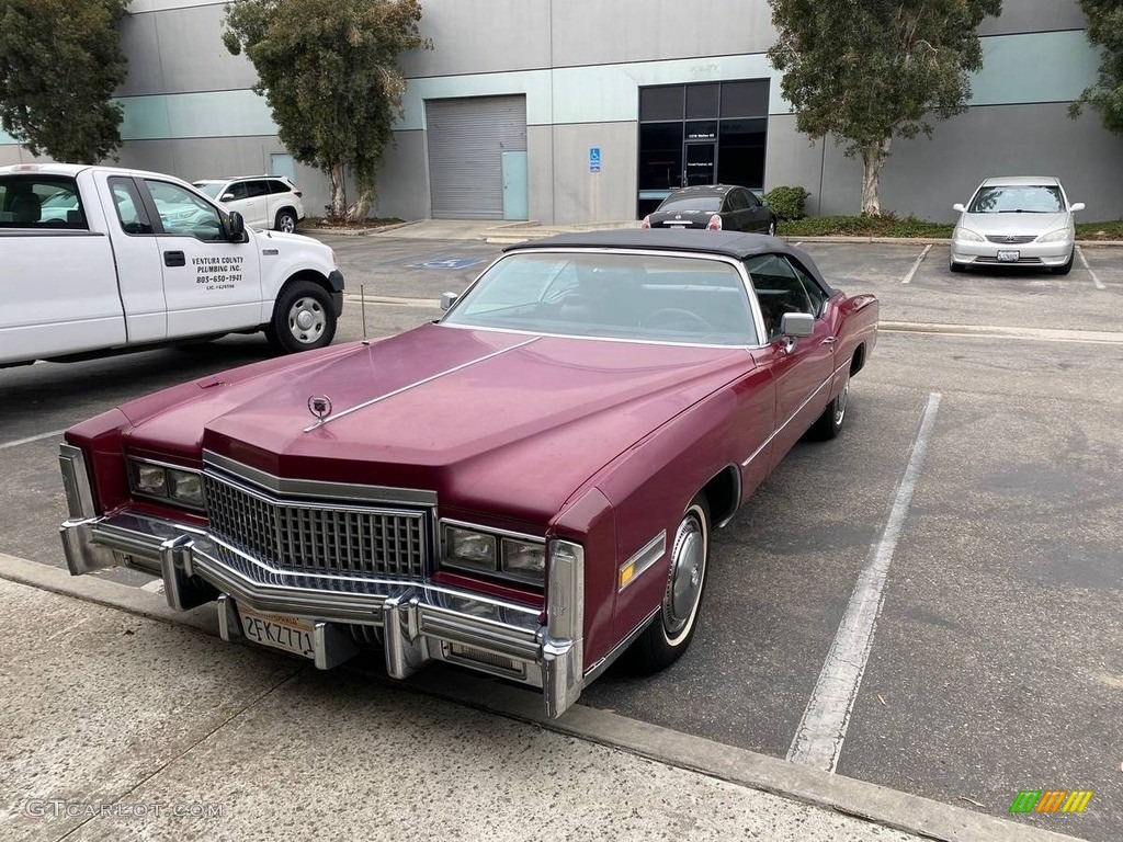 Roxena Red 1975 Cadillac Eldorado Convertible Exterior Photo #139149182