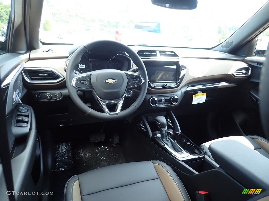 Jet Black/Almond Butter Interior 2021 Chevrolet TrailBlazer ACTIV AWD Photo #139149893