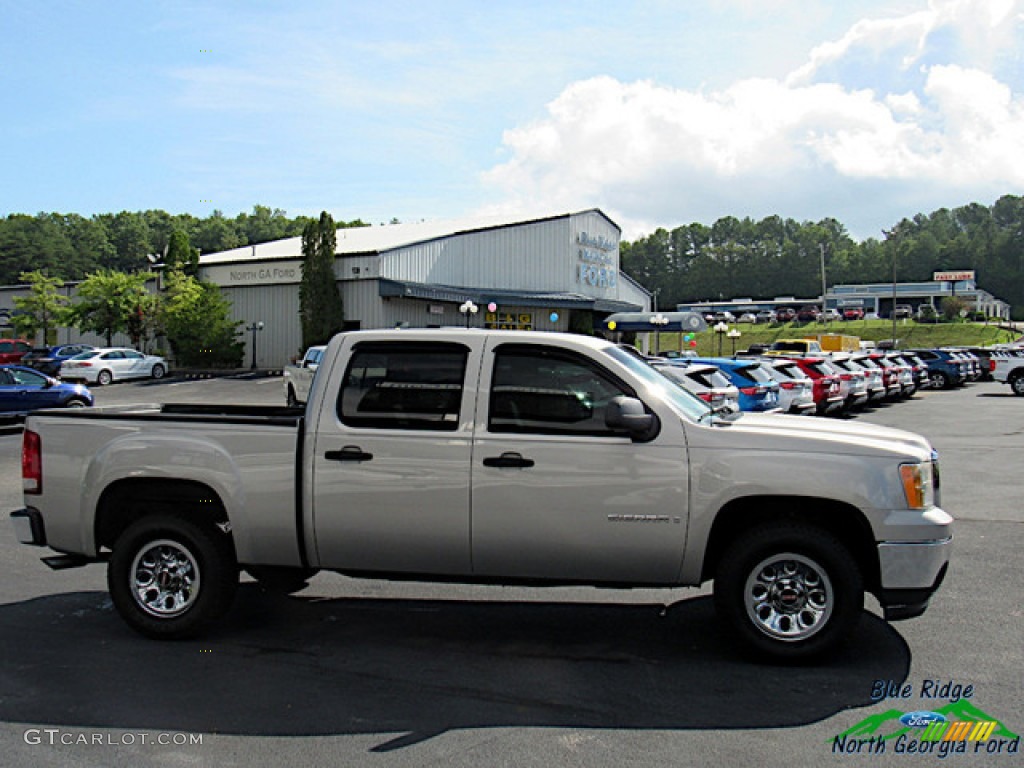 2008 Sierra 1500 SLE Crew Cab - Silver Birch Metallic / Dark Titanium photo #6