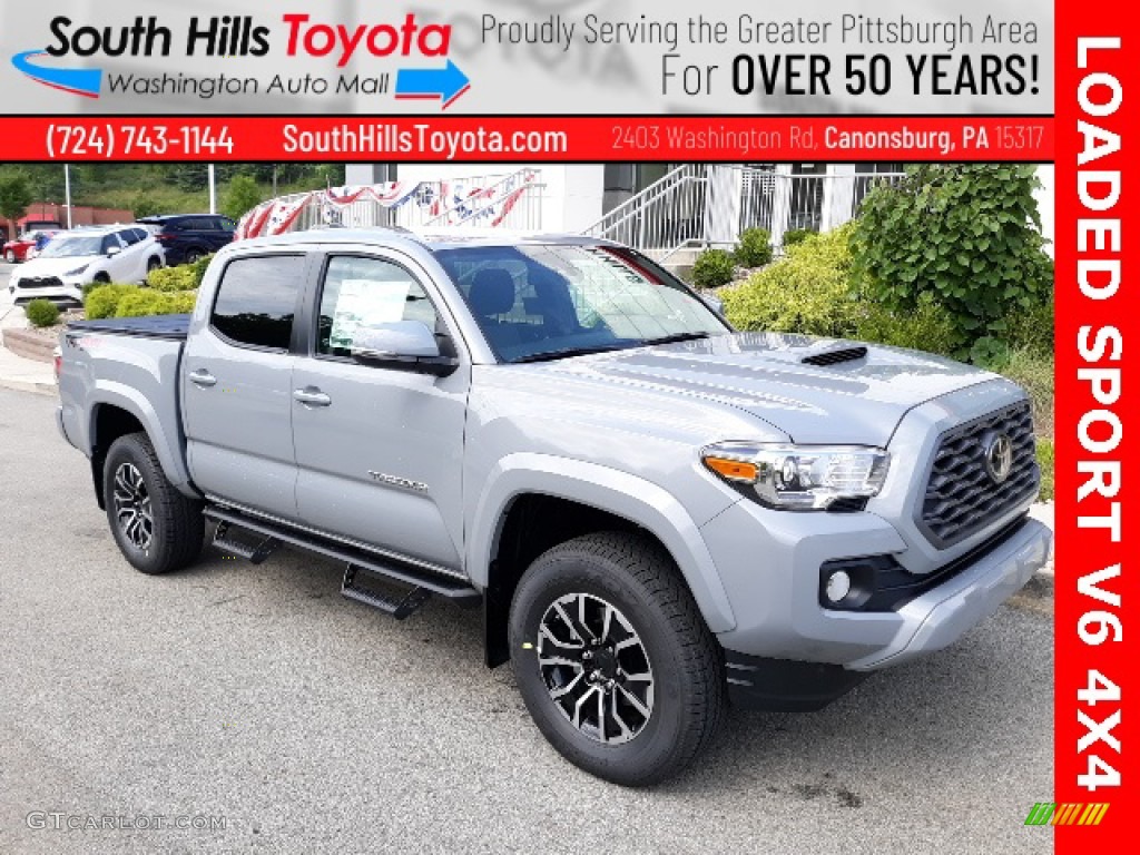 2020 Tacoma TRD Sport Double Cab 4x4 - Cement / TRD Cement/Black photo #1