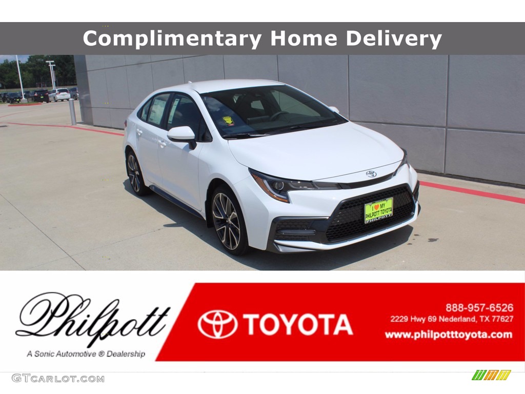 2021 Corolla SE - Super White / Black photo #1