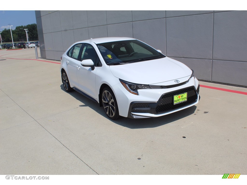 Super White 2021 Toyota Corolla SE Exterior Photo #139150877