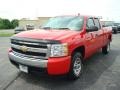 2007 Victory Red Chevrolet Silverado 1500 LS Extended Cab  photo #2