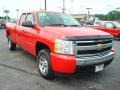 2007 Victory Red Chevrolet Silverado 1500 LS Extended Cab  photo #4
