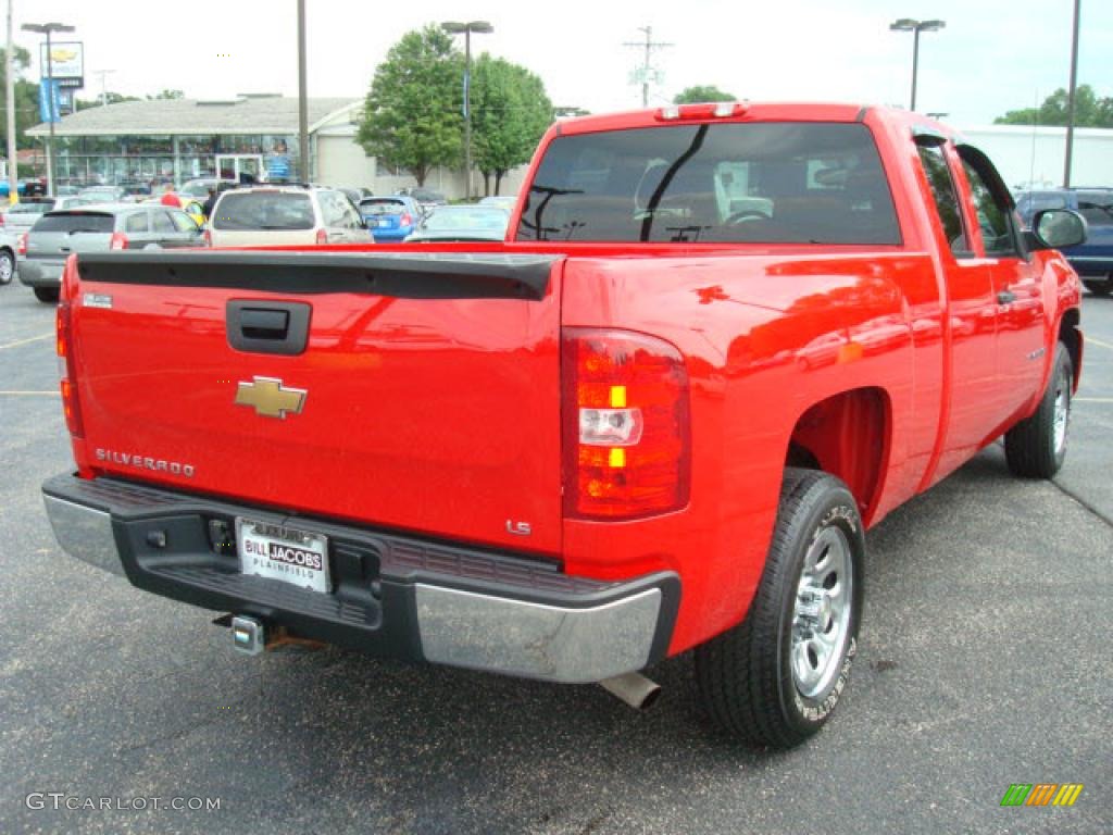 2007 Silverado 1500 LS Extended Cab - Victory Red / Dark Charcoal photo #5