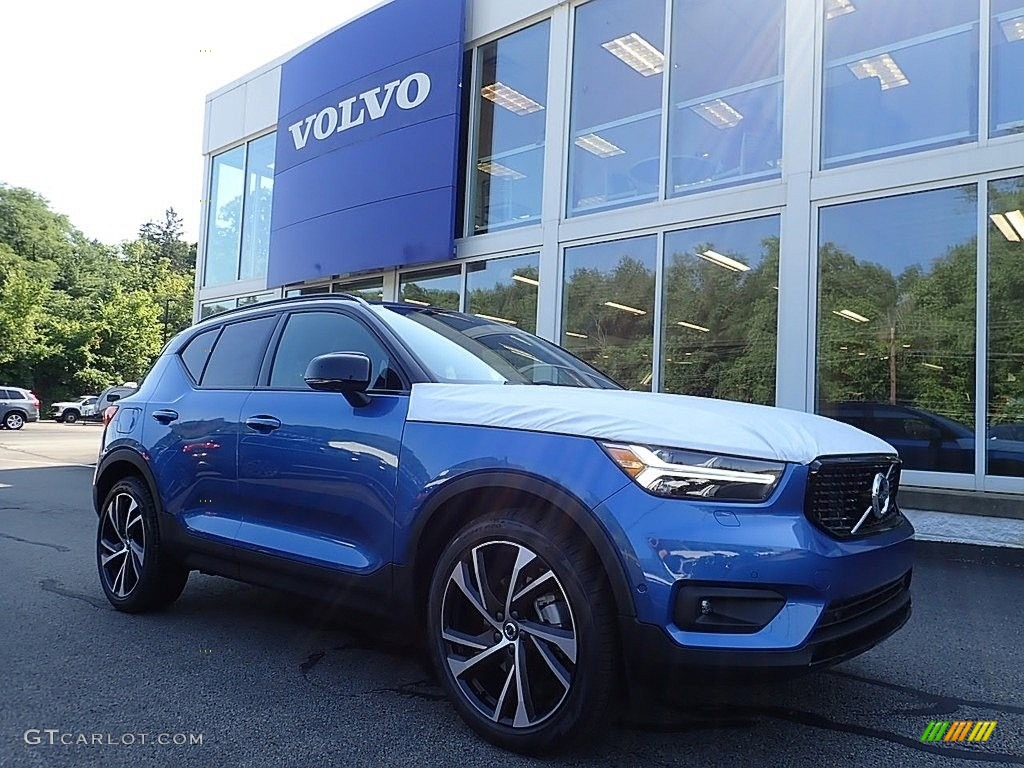 2021 XC40 T5 R-Design AWD - Bursting Blue Metallic / Charcoal photo #1