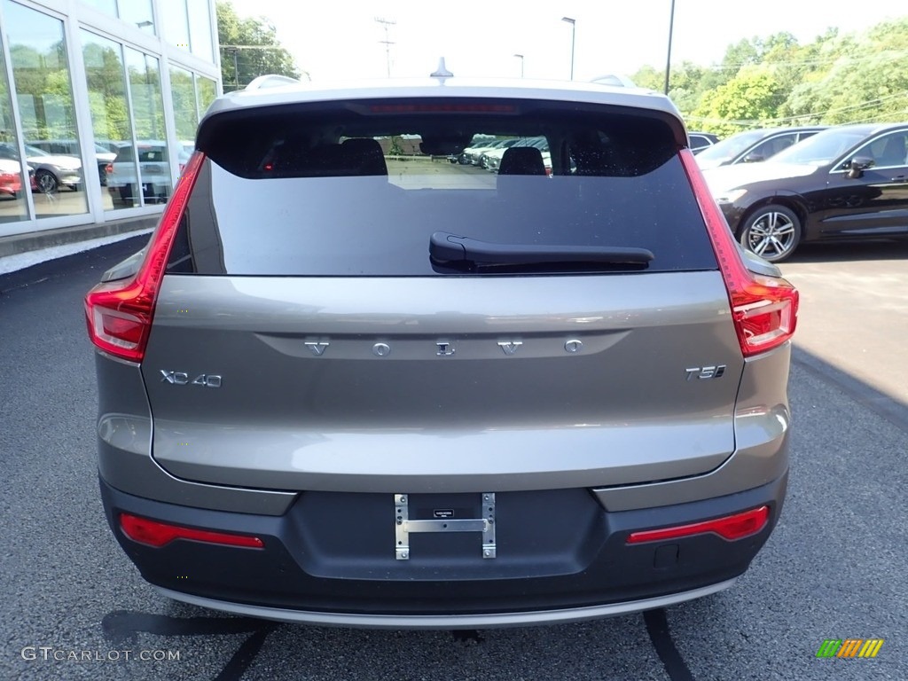 2021 XC40 T5 Inscription AWD - Pebble Grey Metallic / Blond/Charcoal photo #3