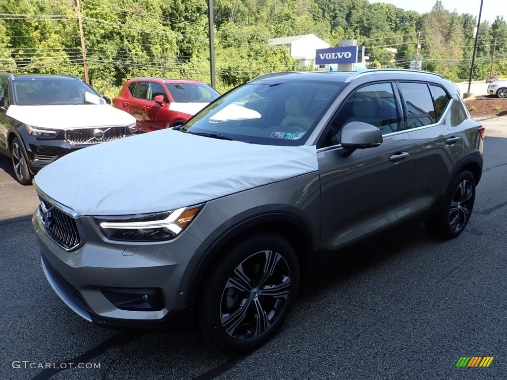 2021 XC40 T5 Inscription AWD - Pebble Grey Metallic / Blond/Charcoal photo #5