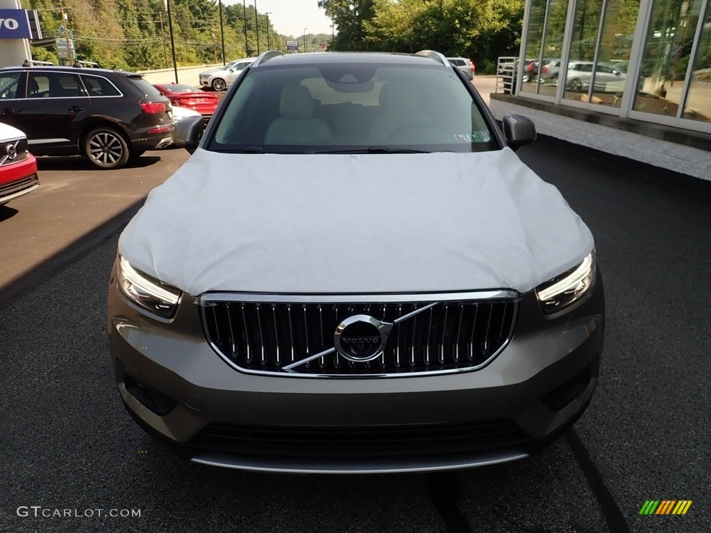 2021 XC40 T5 Inscription AWD - Pebble Grey Metallic / Blond/Charcoal photo #6