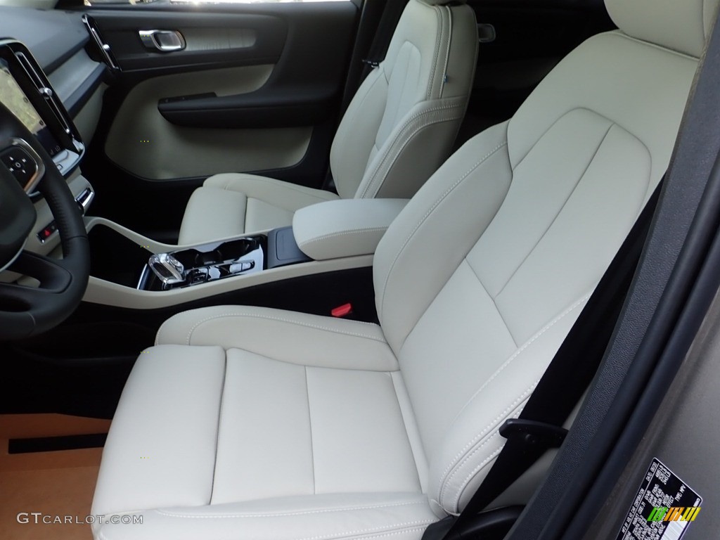 2021 XC40 T5 Inscription AWD - Pebble Grey Metallic / Blond/Charcoal photo #8