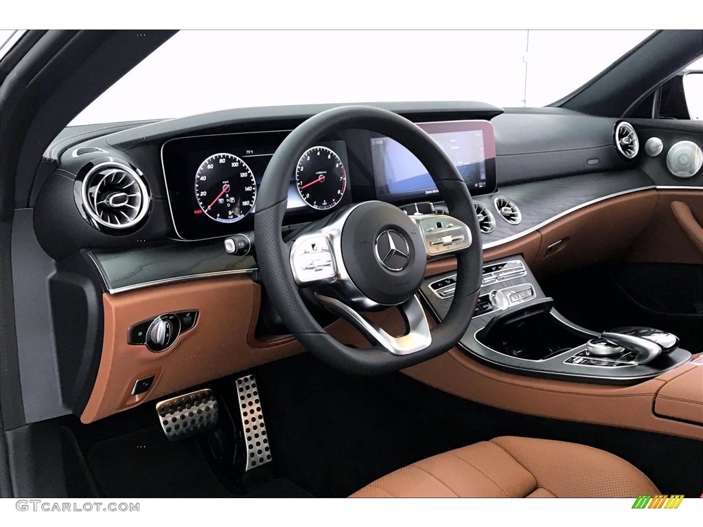 2020 Mercedes-Benz E 450 Coupe Saddle Brown/Black Dashboard Photo #139152715