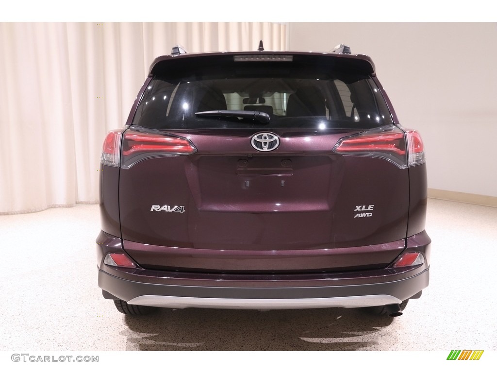 2017 RAV4 XLE - Black Current Metallic / Black photo #18