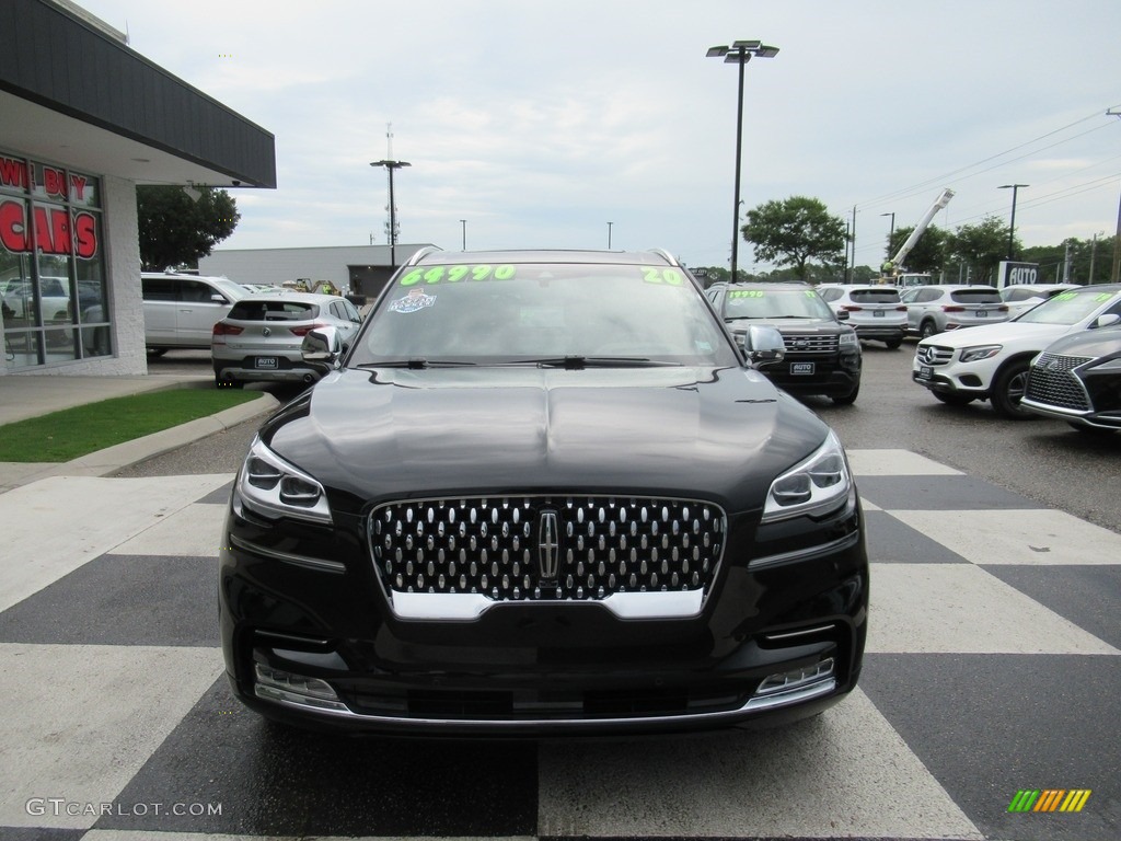 2020 Aviator Black Label AWD - Infinite Black / Black Label Mahogany Red photo #2