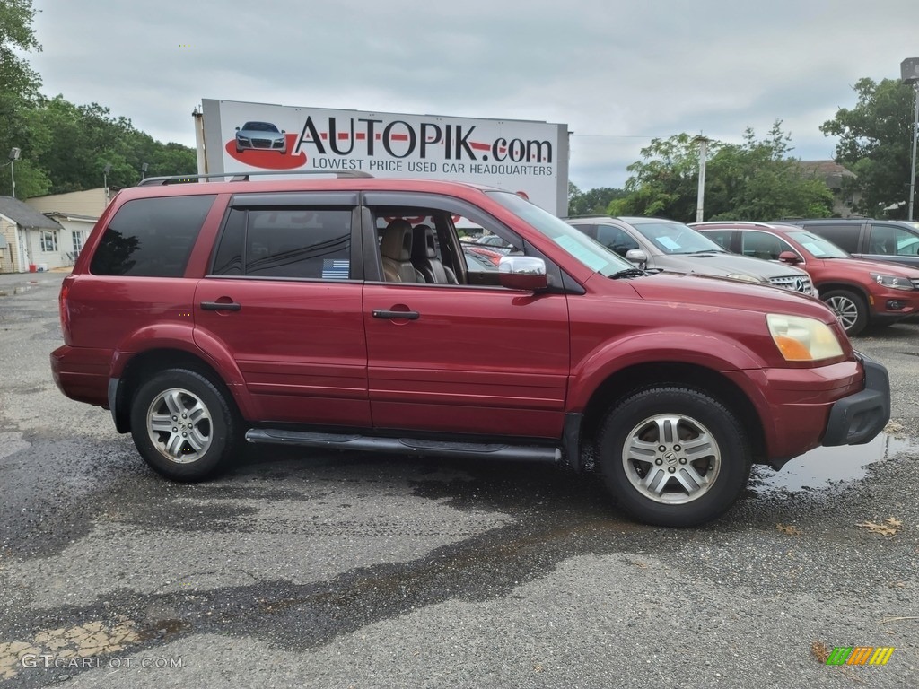 2005 Pilot EX-L 4WD - Redrock Pearl / Saddle photo #2