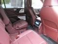 2020 Lincoln Aviator Black Label Mahogany Red Interior Rear Seat Photo