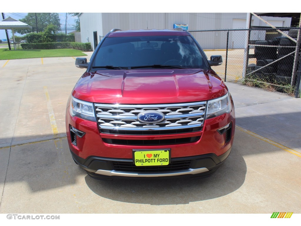 2018 Explorer XLT - Ruby Red / Ebony Black photo #3