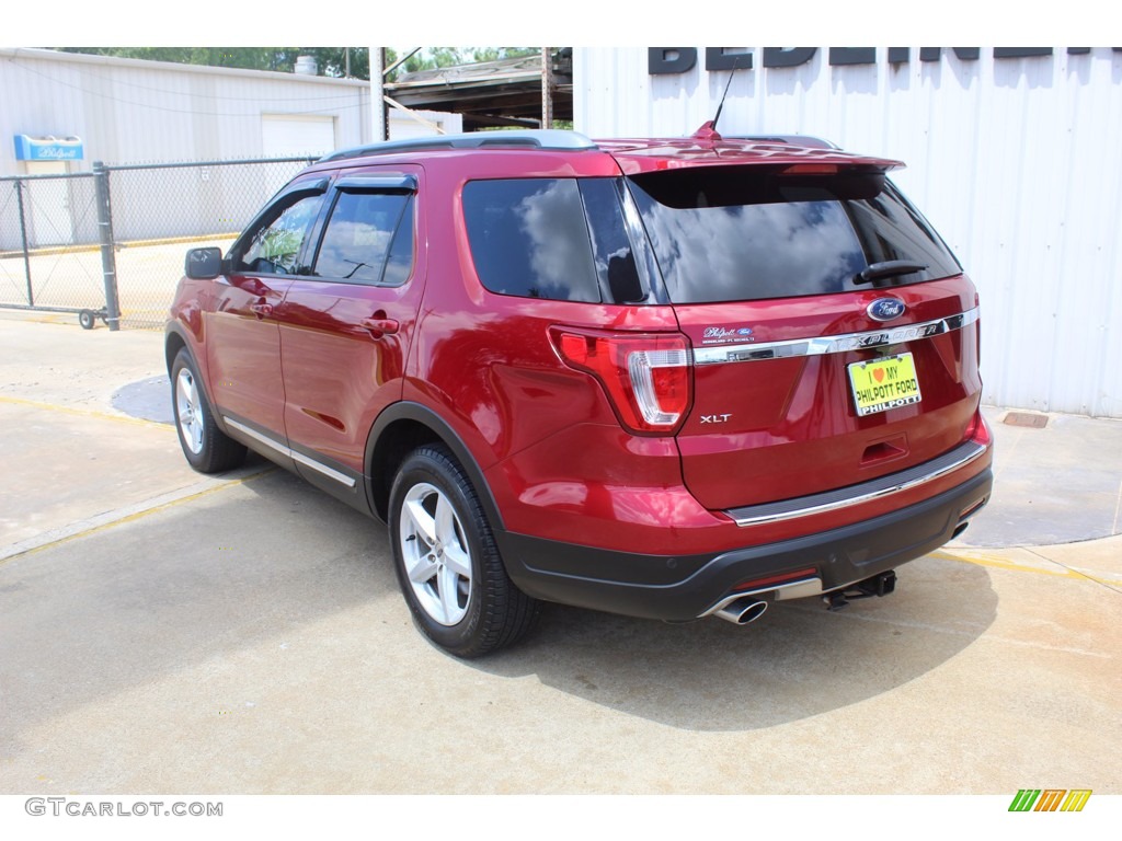 2018 Explorer XLT - Ruby Red / Ebony Black photo #8