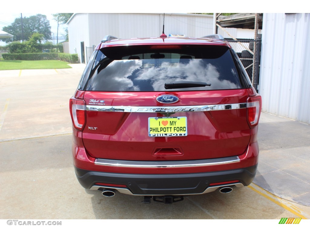 2018 Explorer XLT - Ruby Red / Ebony Black photo #9