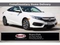 Taffeta White 2018 Honda Civic LX Coupe