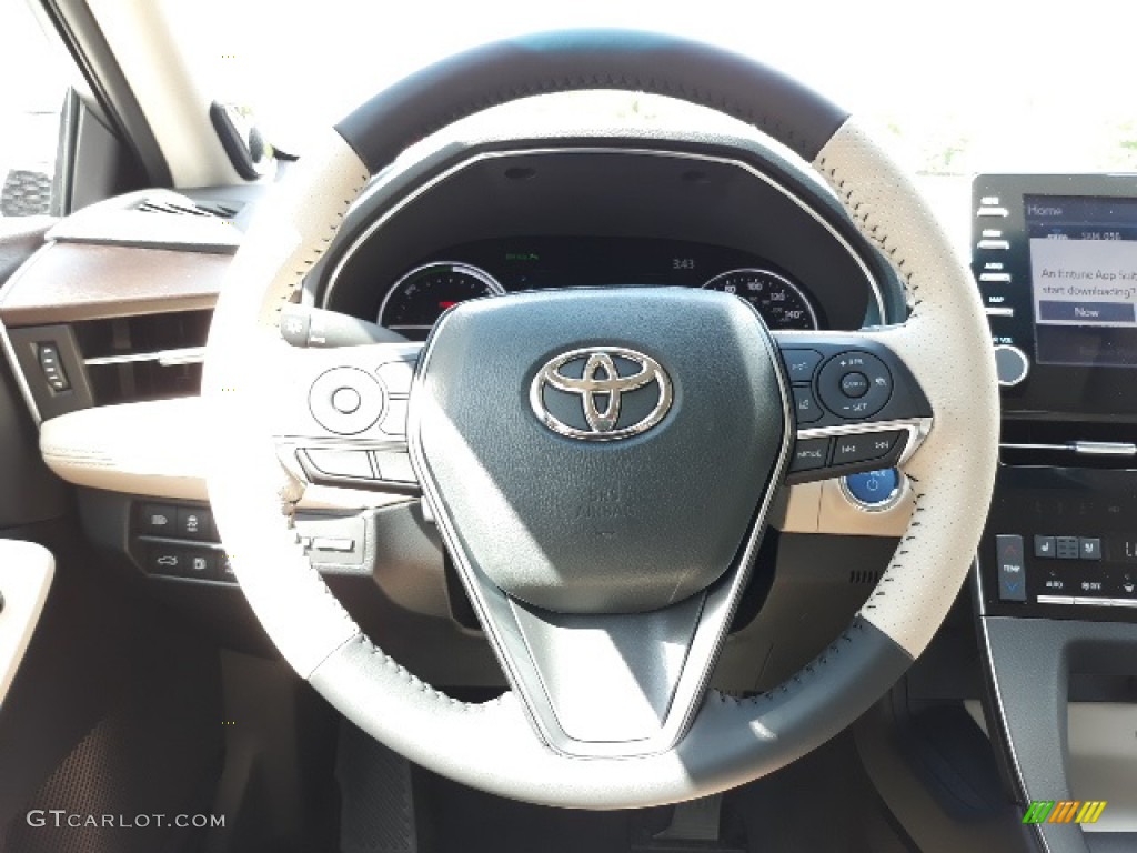 2020 Toyota Avalon Hybrid Limited Harvest Beige Steering Wheel Photo #139155220