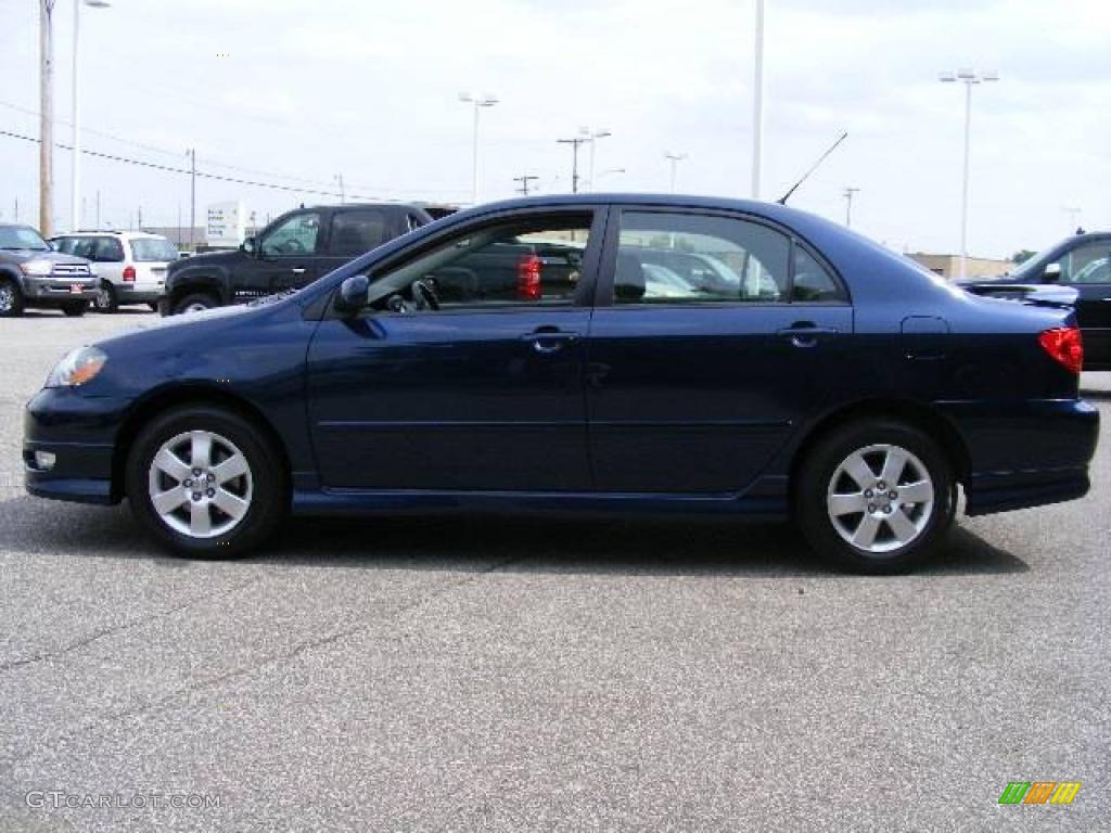 2006 Corolla S - Indigo Ink Pearl / Dark Charcoal photo #6