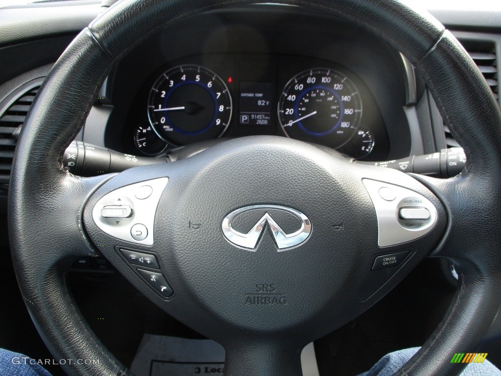 2015 QX70 AWD - Graphite Shadow / Graphite photo #16