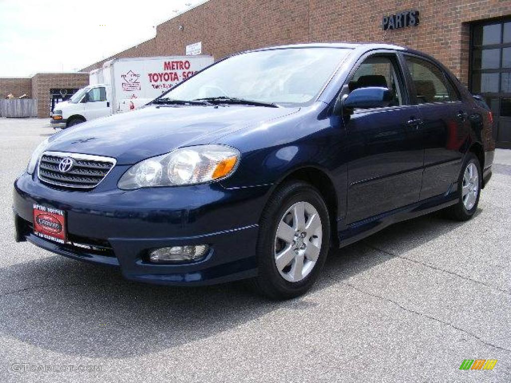 2006 Corolla S - Indigo Ink Pearl / Dark Charcoal photo #7