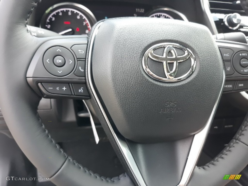 2020 Toyota Camry SE AWD Nightshade Edition Black Steering Wheel Photo #139156887