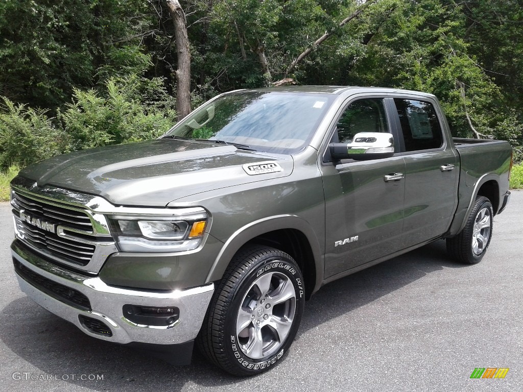 Olive Green Pearl 2020 Ram 1500 Laramie Crew Cab 4x4 Exterior Photo #139157800