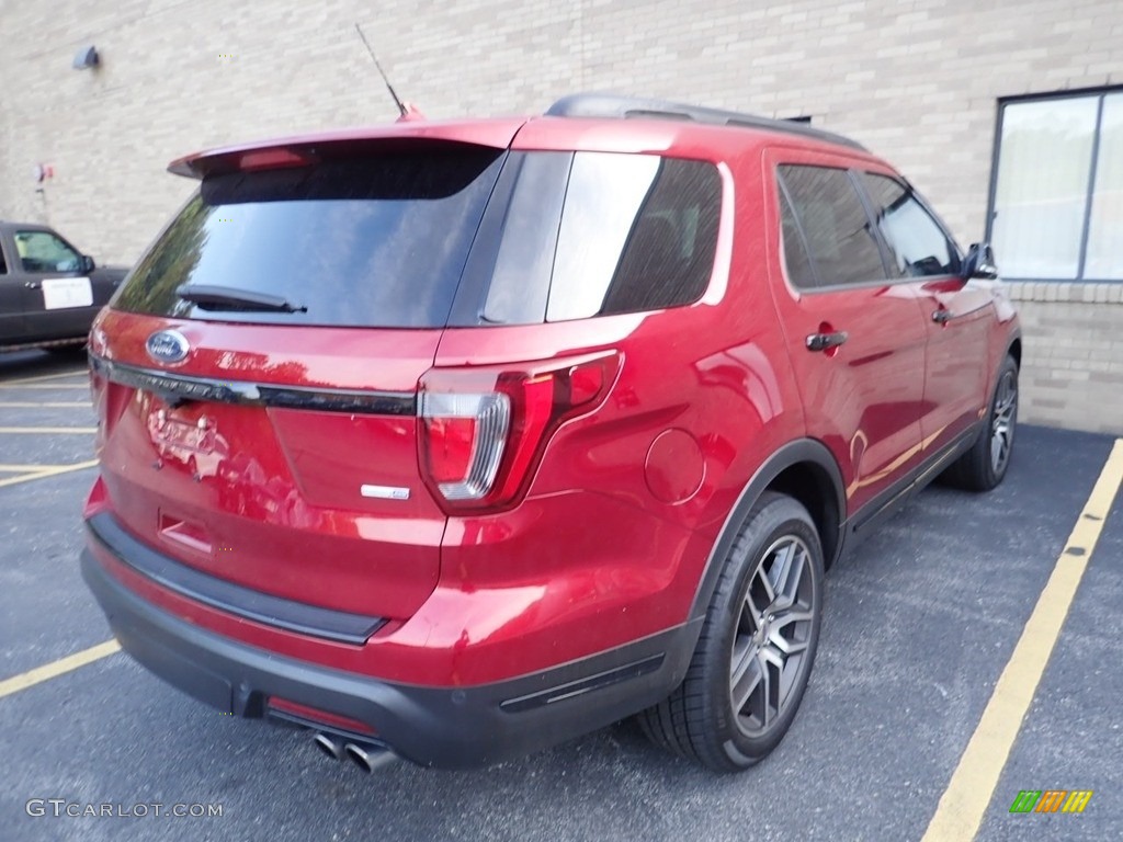 2018 Explorer Sport 4WD - Ruby Red / Ebony Black photo #4
