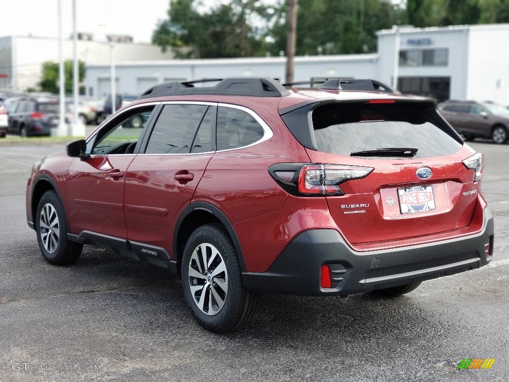 2020 Outback 2.5i Premium - Crimson Red Pearl / Slate Black photo #4